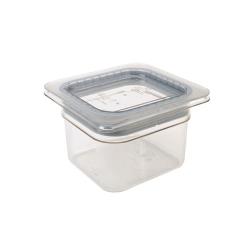 Cambro - 60CWGL135 - 1/6 Size Clear Camwear® GripLid® Food Pan Cover image