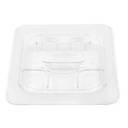 Cambro - 60CWL135 - 1/6 Size Clear FlipLid® Hinged Food Pan Cover image