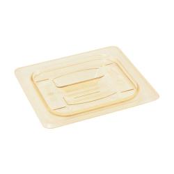 Cambro - 60HPCH150 - 1/6 Size Amber H-Pan™ Handled High Heat Food Pan Cover image