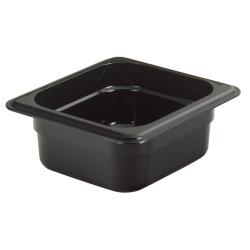 Cambro - 62HP110 - 1/6 Size 2 1/2 in Black H-Pan™ High Heat Food Pan image