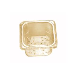 Cambro - 65CLRHP150 - 1/6 Size 5 in Amber H-Pan™ High Heat Food Pan Colander image
