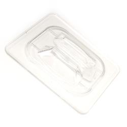 Cambro - 80CWCH135 - 1/8 Size Clear Camwear® Handled Food Pan Cover image