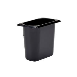 Cambro - 96PHP110 - 1/9 Size 6 in Black H-Pan™ High Heat Food Pan image