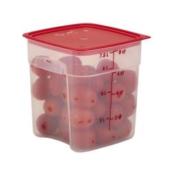 Cambro - 12SFSPROPP190 - 12 qt Square Blue Graduation FreshPro Food Container image