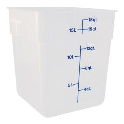Cambro - 18SFSPP190 - 18 qt CamSquare® Food Storage Container image