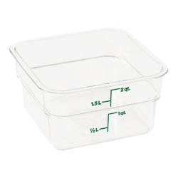 Cambro - 2SFSCW135 - 2 qt CamSquare® Food Storage Container image