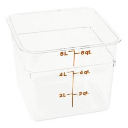 Cambro - 6SFSCW135 - 6 qt CamSquare® Food Storage Container image