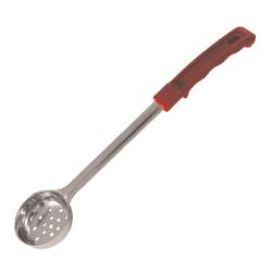 Winco - FPP-2 - 2 oz Red Perforated Portion Spoon image