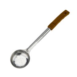 Winco - FPPN-2.5 - 2 1/2 oz Perforated Portion Spoon image