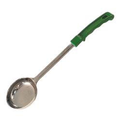 Winco - FPS-4 - 4 oz Green Solid Portion Spoon image
