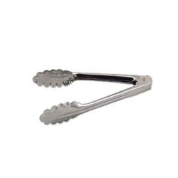 American Metalcraft - UT707 - 7 in Scalloped Edge Stainless Steel Tongs image