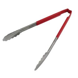 Vollrath - 4781240 - 12 in Antimicrobial Red Tongs image