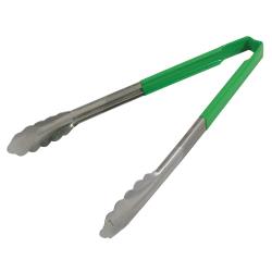 Vollrath - 4781270 - 12 in Antimicrobial Green Tongs image
