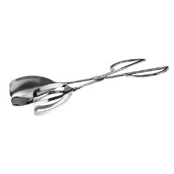 Winco - ST-10S - 10 in Slotted/Solid Spatula Scissor Salad Tongs image