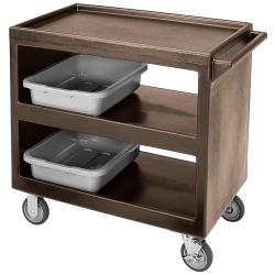 Cambro - BC2354S131 - 37 1/4 in X 21 1/2 in 3-Tier Brown Service Cart image