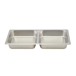 Winco - SPFD2 - Full Size 2 1/2 in Divided Steam Table Pan image