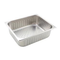 Winco - SPHP4 - 1/2 Size 4 in Perforated Steam Table Pan image