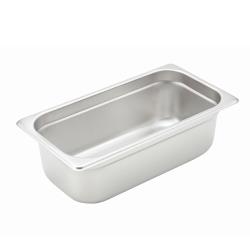 Winco - SPJH-304 - 1/3 Size Stainless Steel Steam Table Pan image
