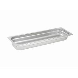 Winco - SPJL-2HL - 1/2 Size Long 2 1/2 in Steam Table Pan image