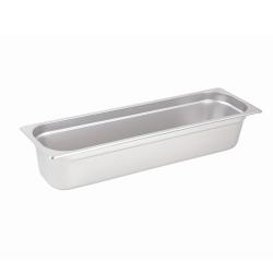 Winco - SPJL-4HL - 1/2 Size Long 4 in Steam Table Pan image