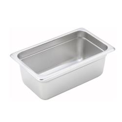 Winco - SPJM-404 - 1/4 Size 4 in Steam Table Pan image