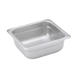 Winco - SPJM-602 - 1/6 Size 2 1/2 in Steam Table Pan image