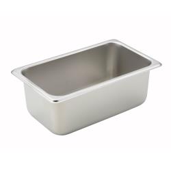 Winco - SPQ4 - 1/4 Size 4 in Steam Table Pan image