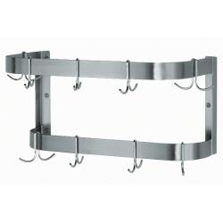 Advance Tabco - SW-60-EC-X - 60 in Stainless Steel Double Pot Rack image