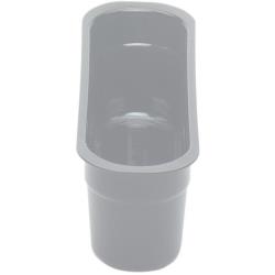 Cambro - 415CBP180 - 4 in x 15 in Gray Cambox® Cutlery Tub image