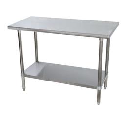 Advance Tabco - MSLAG-307-X - 84 in x 30 in Stainless Steel Work Table w/ Stainless Steel Undershelf image