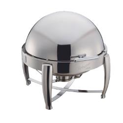 Winco - 103B - 6 Qt Round Roll Top Chafer image