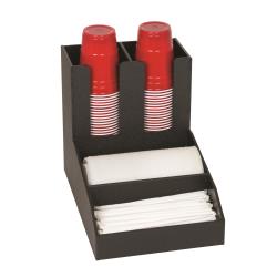 Dispense-Rite - CLCO-2BT - Countertop Cup, Lid, Straw And Condiment Organizer image