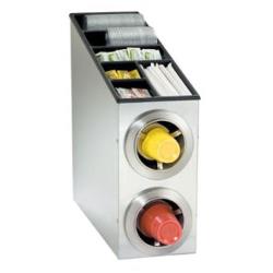 Dispense-Rite - CTC-L-2SS - Stainless Steel Countertop Cup Dispensing Cabinet image