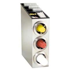 Dispense-Rite - CTC-L-3SS - Stainless Steel Countertop Cup Dispensing Cabinet image