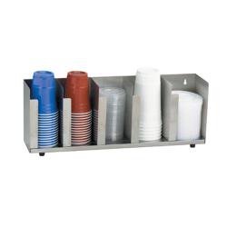 Dispense-Rite - CTLD-22 - 5-Section Adjustable Cup/Lid Dispenser image