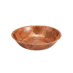 Winco - WWB-10 - 10 in Woven Wood Salad Bowl image