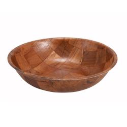 Winco - WWB-18 - 18 in Woven Wood Salad Bowl image
