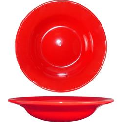 ITI - CA-3-CR - 12 Oz Cancun™ Crimson Red Deep Rim Soup Bowl With Rolled Edge image