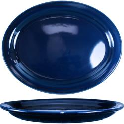 ITI - CAN-13-CB - 11 1/2 in x 9 1/4 in Cancun™ Cobalt Platter With Narrow Rim image