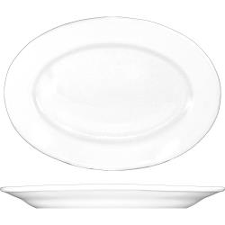 ITI - DO-80 - 7 1/8 in x 4 5/8 in Dover™ Porcelain Wide Rim Platter image