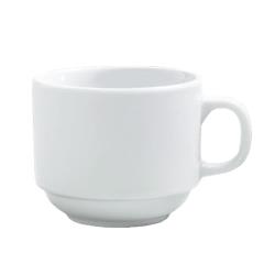 Steelite - 6900E507 - 7 oz Stacking White Varick Café Coffee Cup image