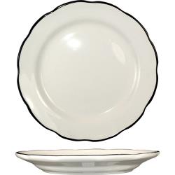 ITI - SY-7 - 7 3/8 in Sydney™ Plate With Scalloped Edge And Black Band image