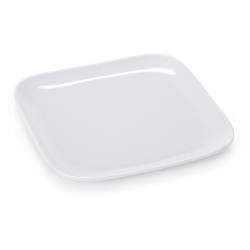 GET Enterprises - CS-6117-W - 7 1/2 in White Siciliano® Melamine Square Coupe Plate image