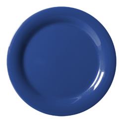 GET Enterprises - NP-10-PB - Mardi Gras Peacock Blue 10 1/2 in Narrow Rim Plate image