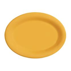 GET Enterprises - OP-120-TY - Mardi Gras Tropical Yellow Oval Platter image