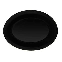 GET Enterprises - OP-135-BK - Black Elegance 13 1/2 in Oval Platter image