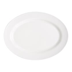 GET Enterprises - OP-618-W - Milano White 18 in Oval Platter image