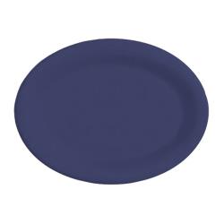 GET Enterprises - OP-950-PB - Mardi Gras Peacock Blue 9 3/4 in Oval Platter image