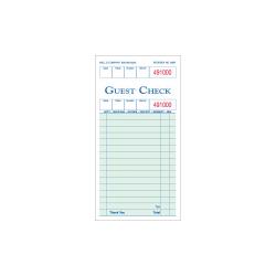 KNG - 3130PAD - 1 Part Padded Guest Checks image