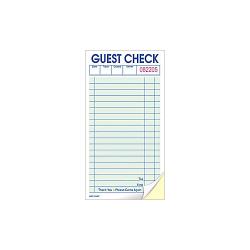 KNG - 3141PAD - 2-Part Padded Green Guest Checks image